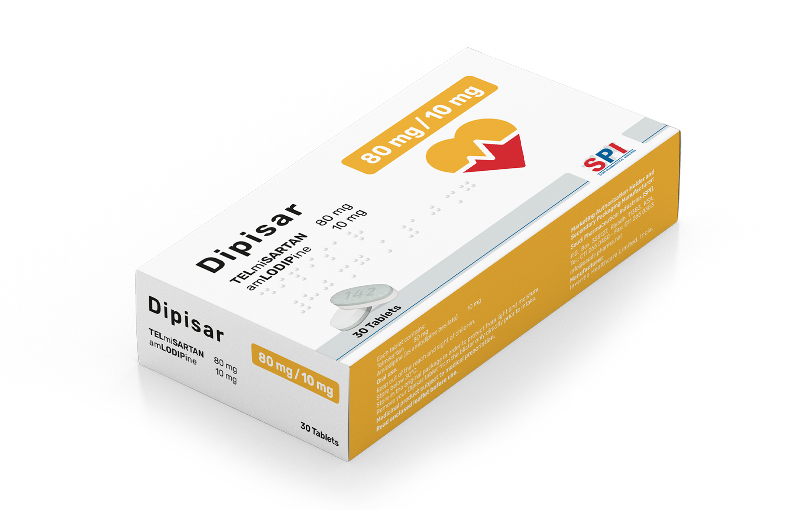 Dipisar 80/10 mg Tablet
