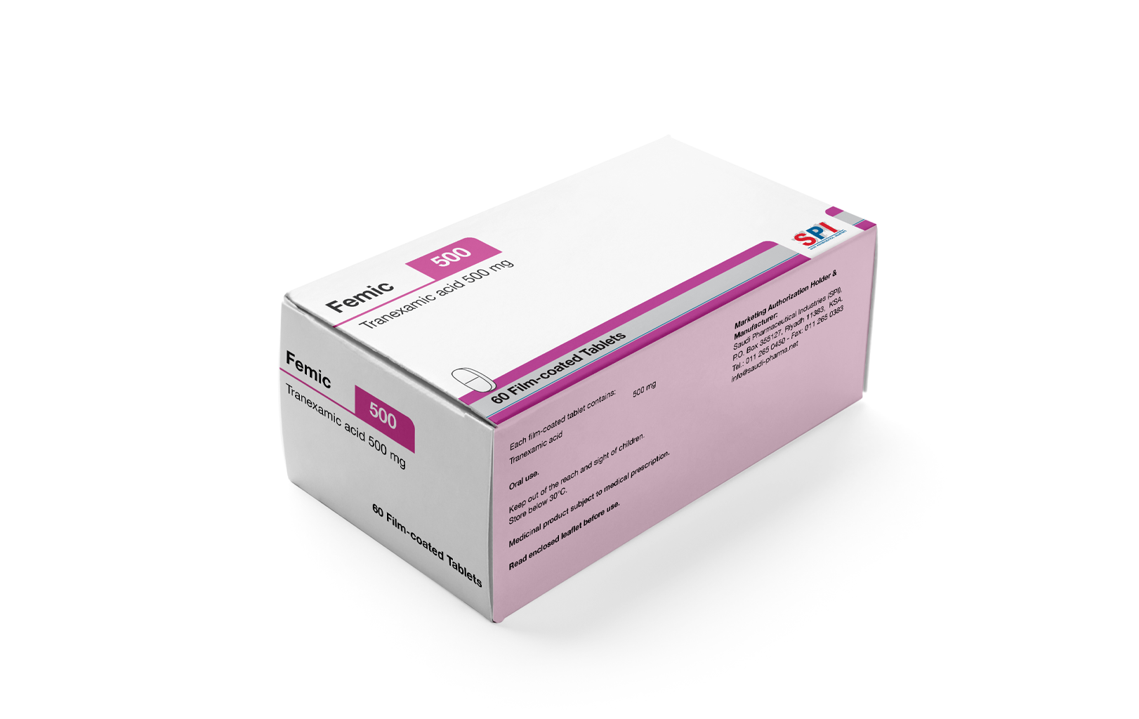 Femic 500 mg Film-coated Tablet