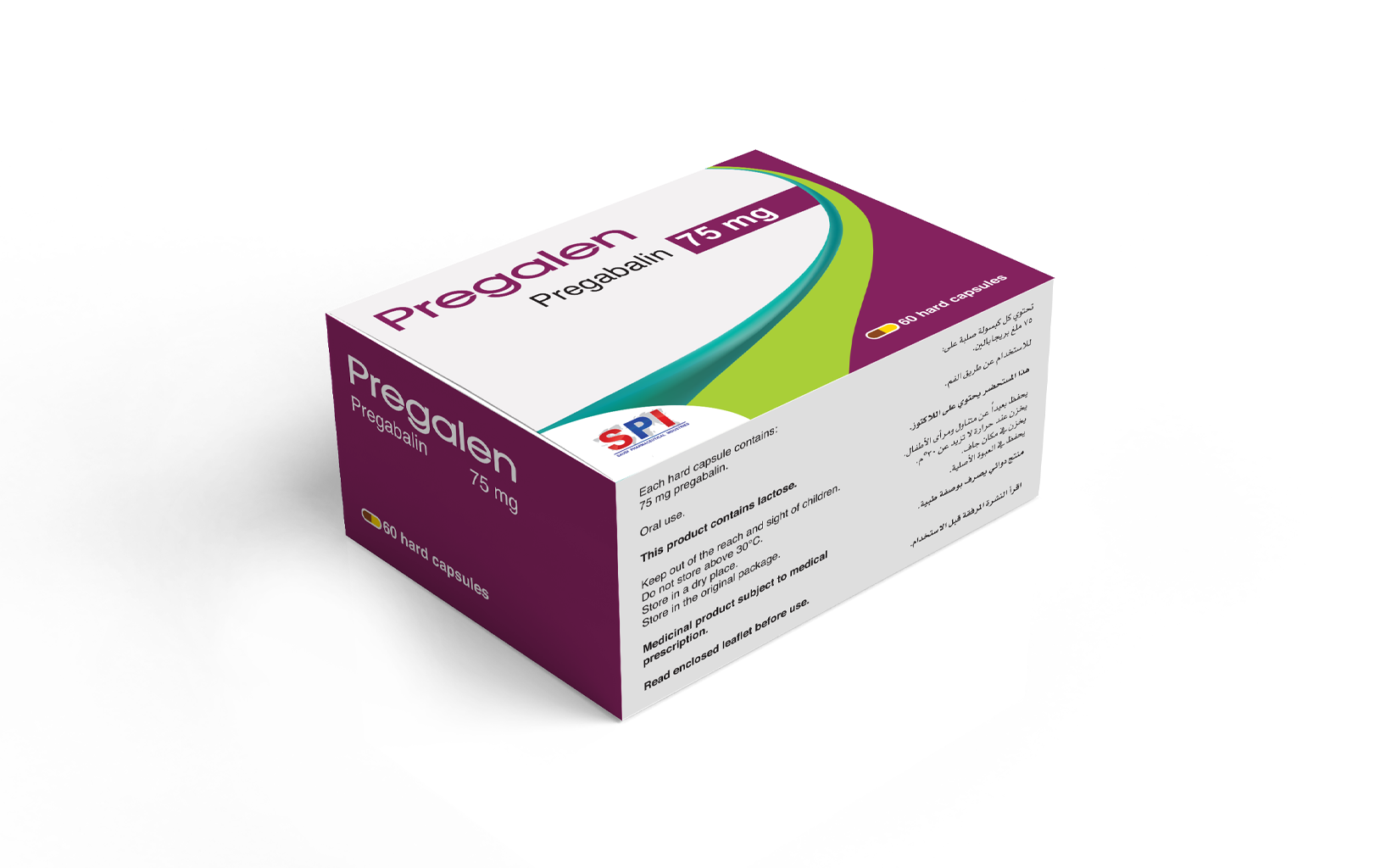 Pregalen 75 mg Capsule (60 Capsules)