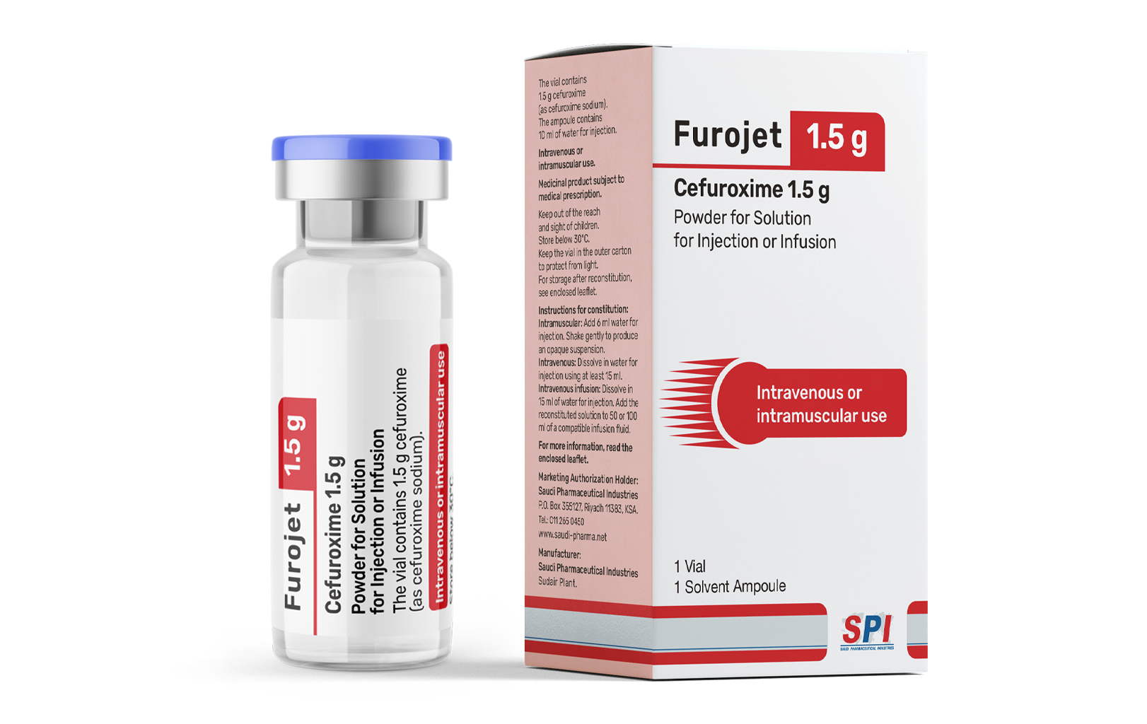 Furojet 1.5 g Powder for Solution for Injection or Infusion