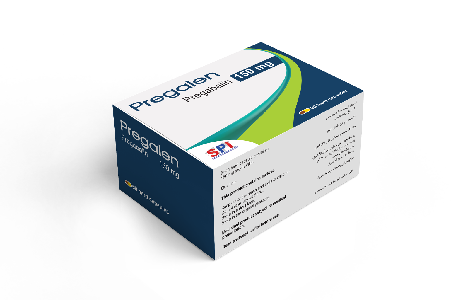 Pregalen 150 mg Capsule (60 Capsules)
