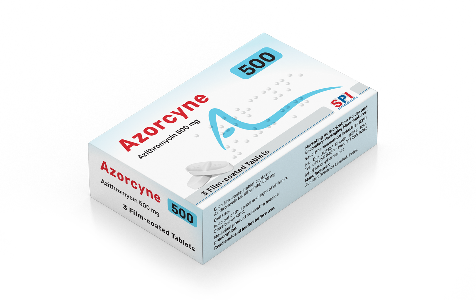 Azorcyne 500 mg Film-coated Tablet