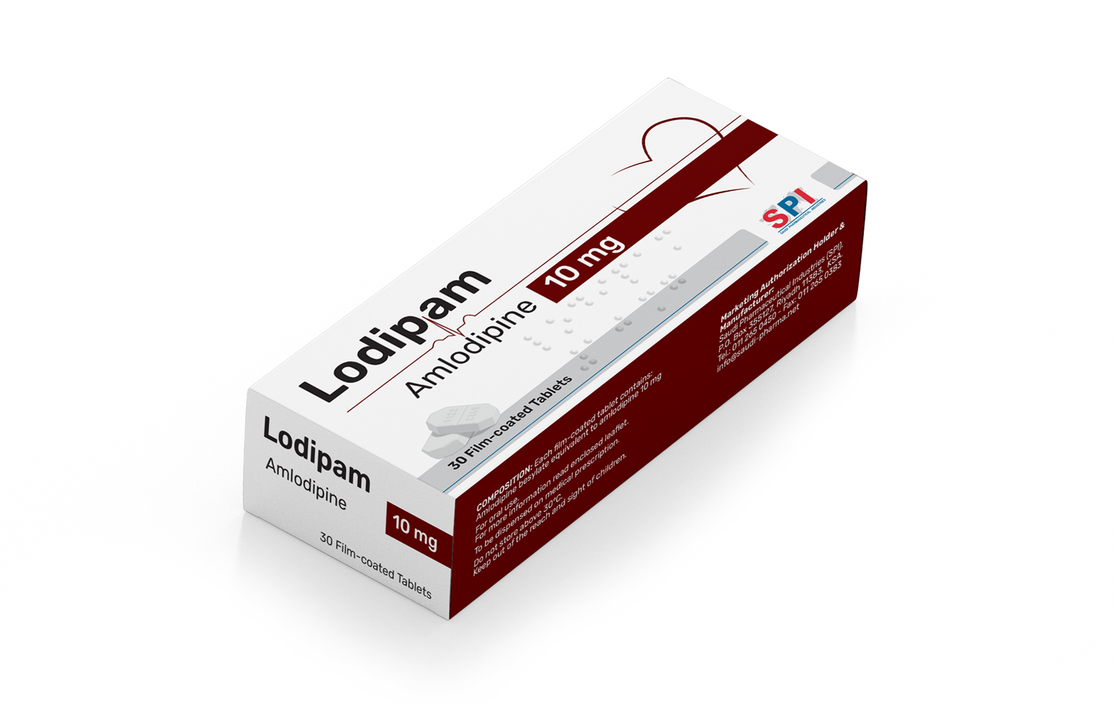 Lodipam 10 mg Film-coated Tablet