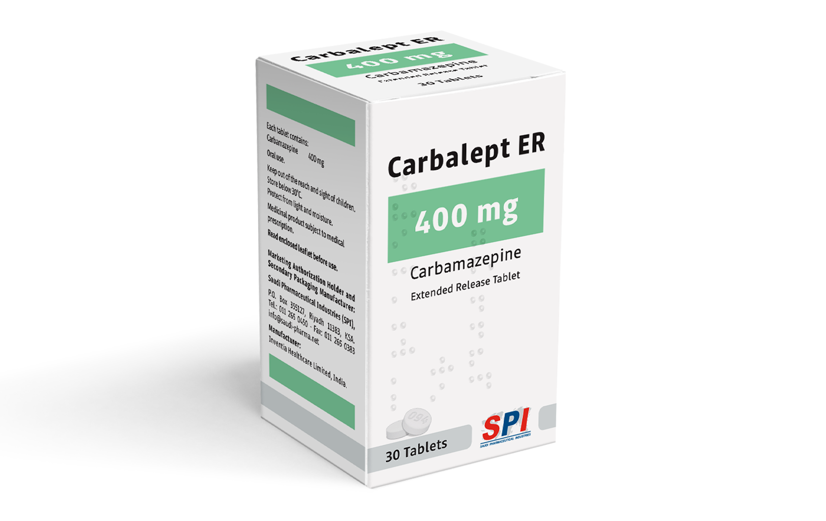 Carbalept ER 400 mg Extended Release Tablet
