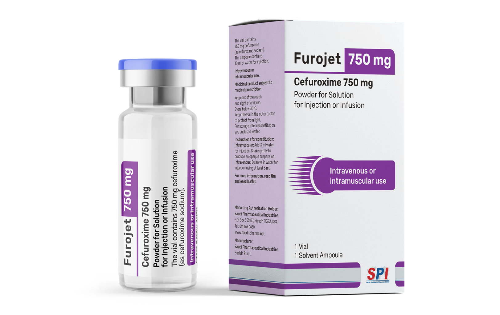 Furojet 750 mg Powder for Solution for Injection or Infusion