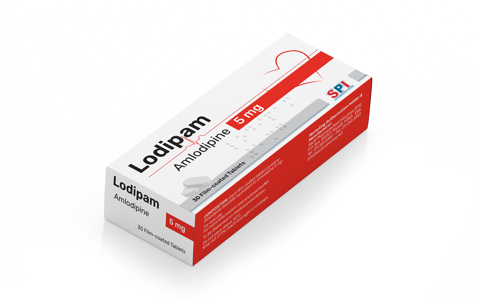 Lodipam 5 mg Film-coated Tablet