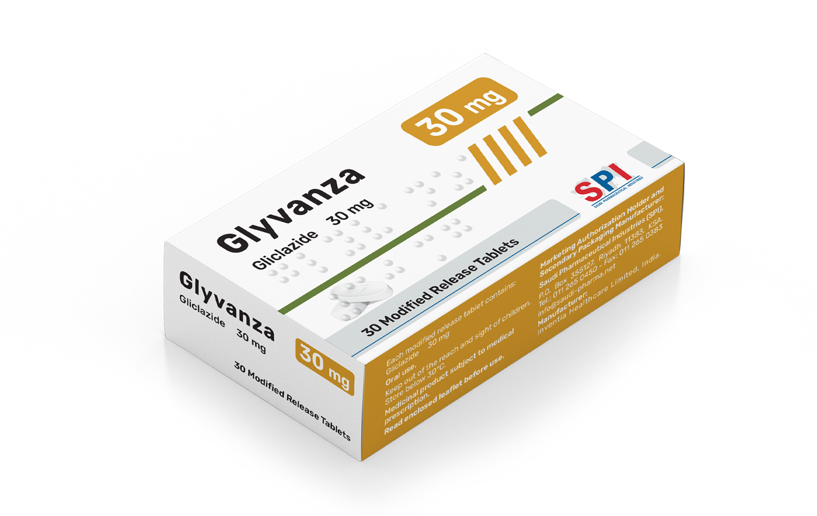 Glyvanza 30 mg Modified Release Tablet