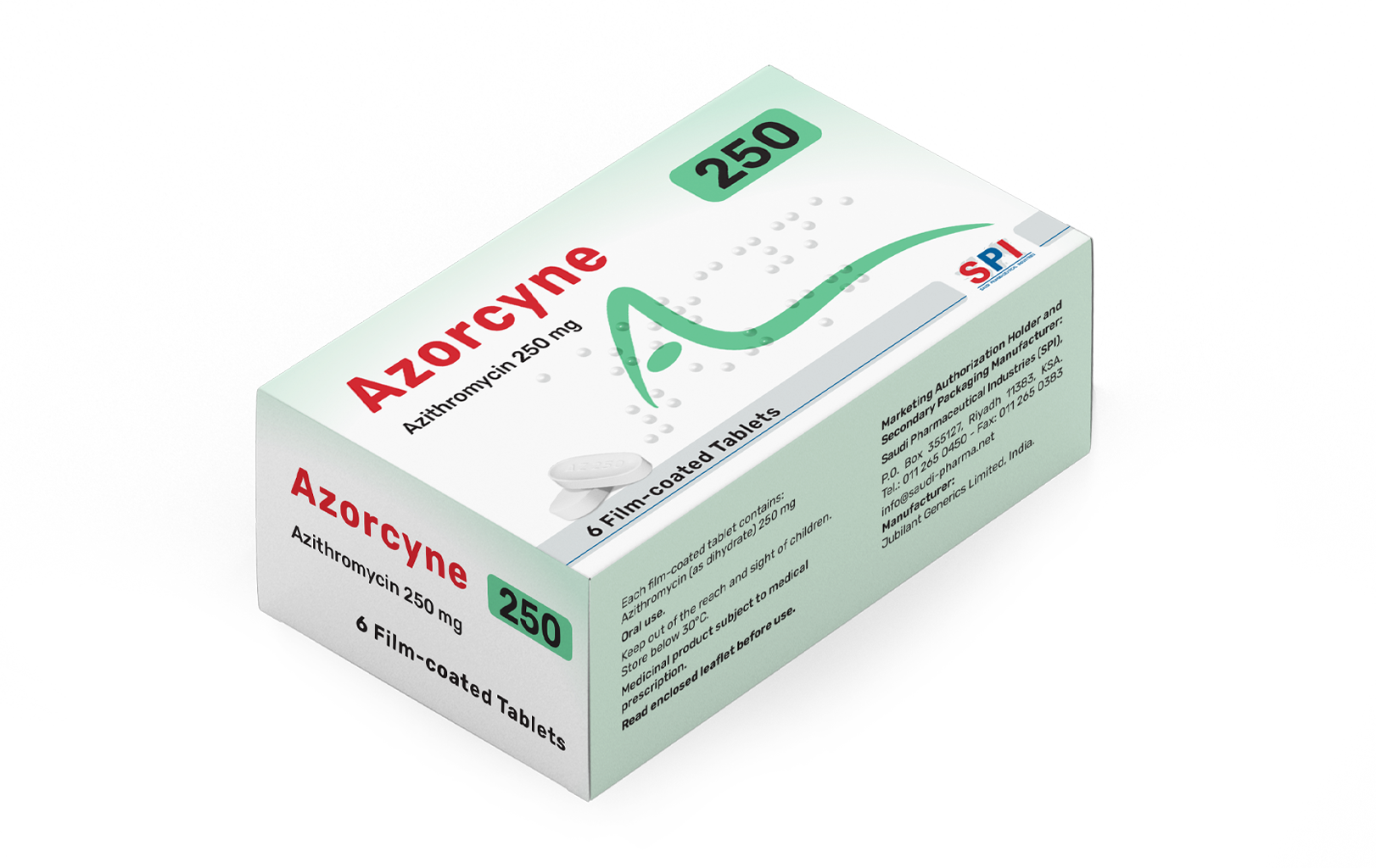 Azorcyne 250 mg Film-coated Tablet