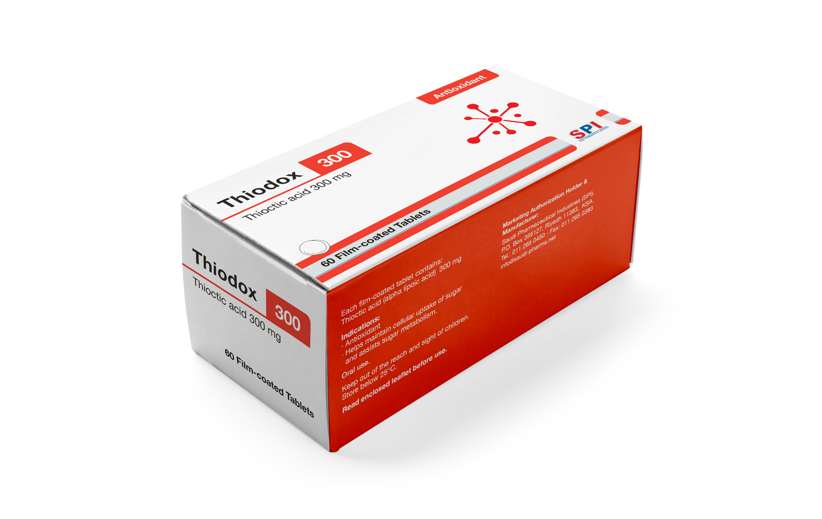 Thiodox 300 mg Film-coated Tablet (60 Tablets)