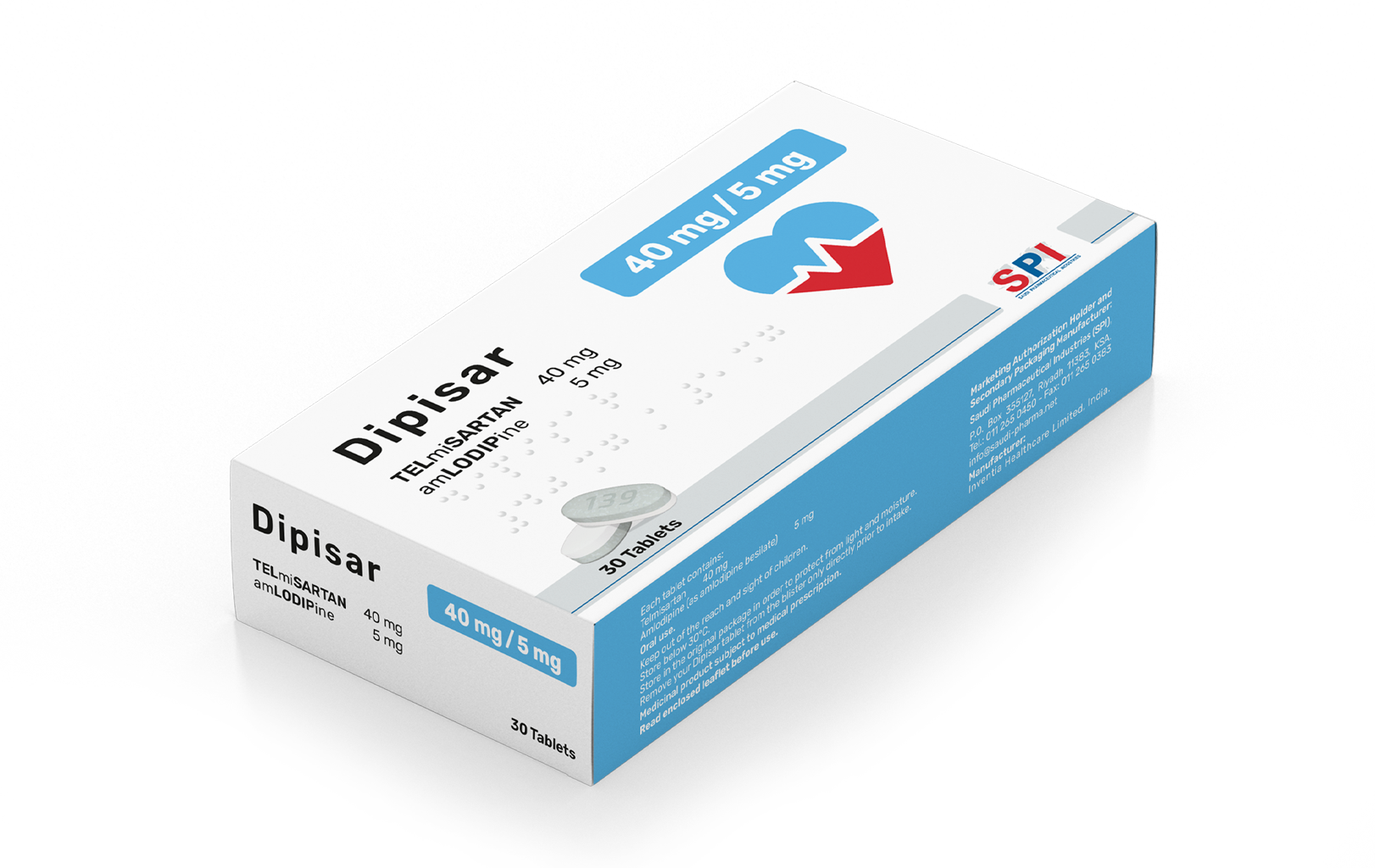 Dipisar 40/5 mg Tablet