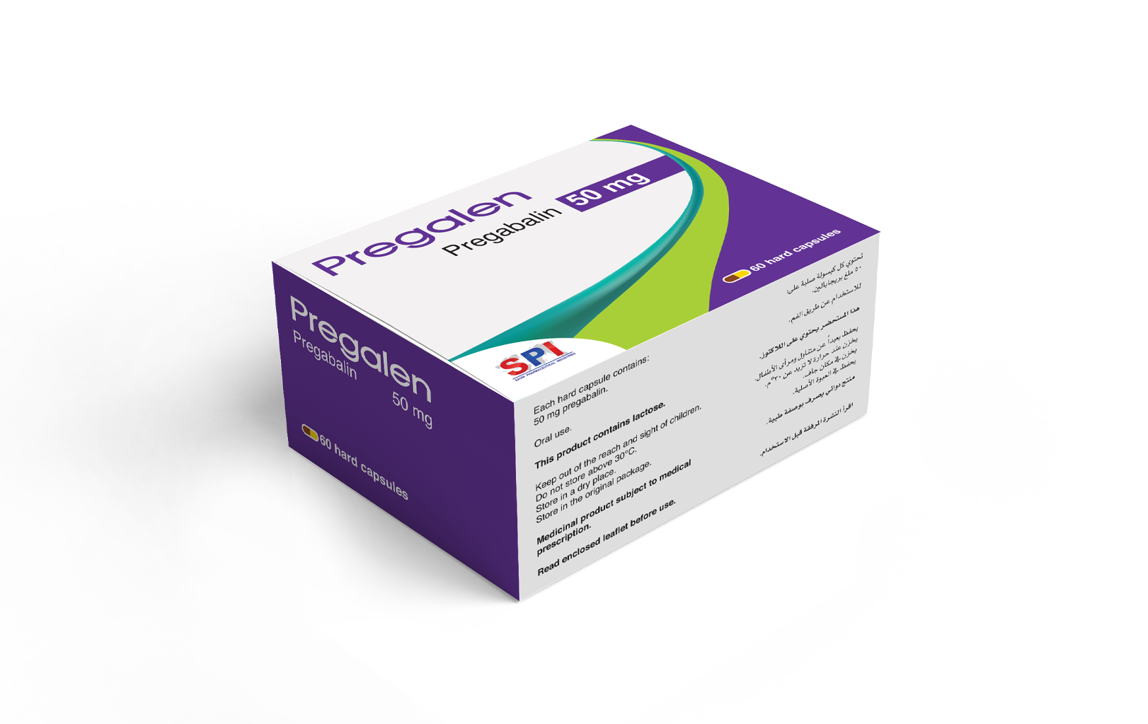 Pregalen 50 mg Capsule (60 Capsules)