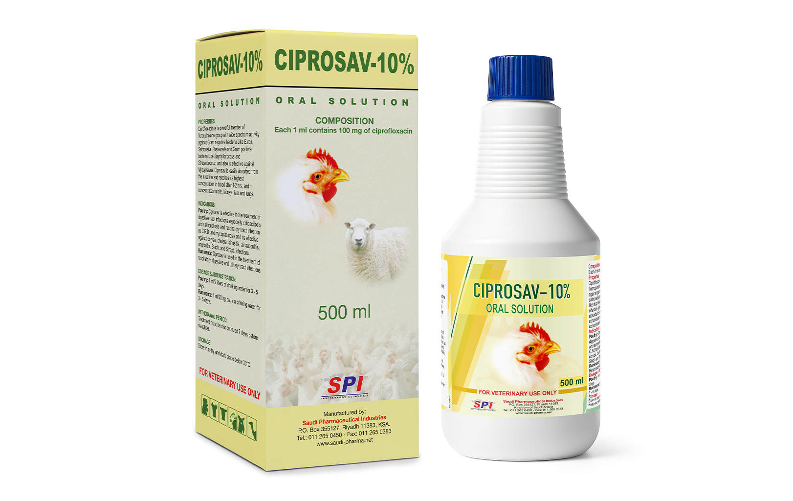 Ciprosav 10% Oral Solution (500 ml) "Export Only Product"