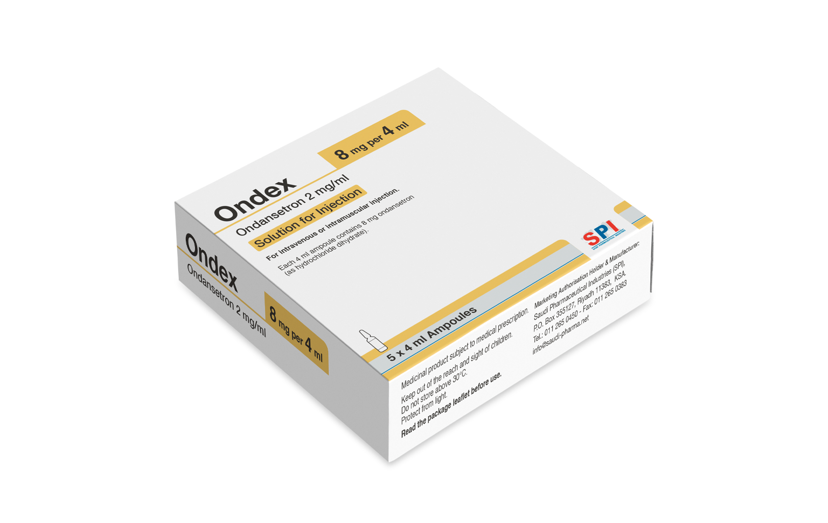 Ondex 2 mg/ml Solution for Injection (4 ml)